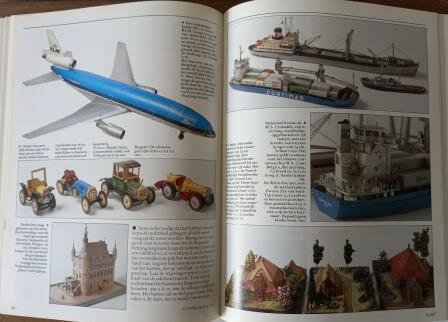 Hobbyboek Meer plezier met papier Wim Kros bouwplaten knutselen aankleedpoppen doosjes kaarten 6