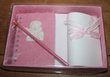 Romantic stationery gift box writing set with angel, pink