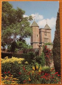 Brocante ansichtkaart Engelse tuin Sissinghurst onbeschreven 3